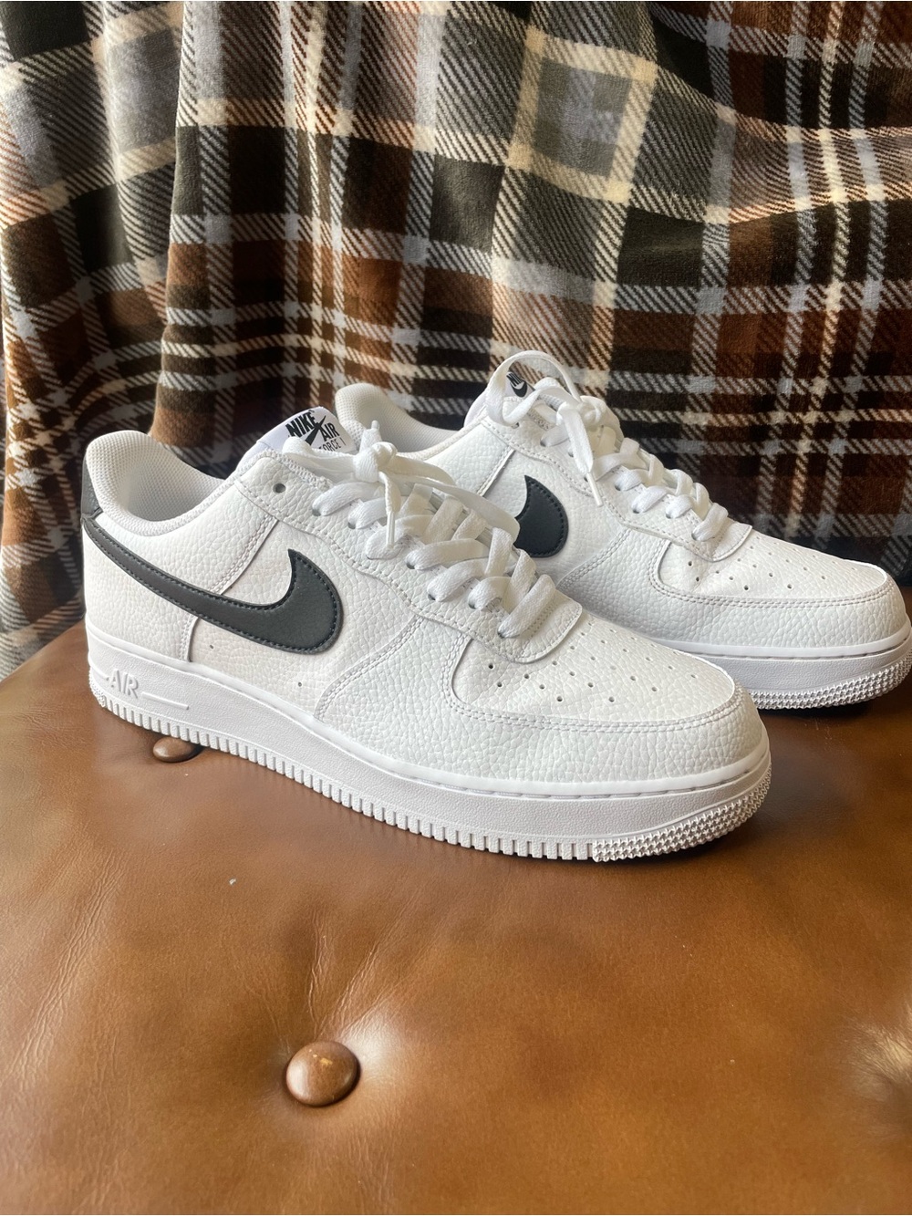 Nike Air Force 1 Low White with Black Swoosh